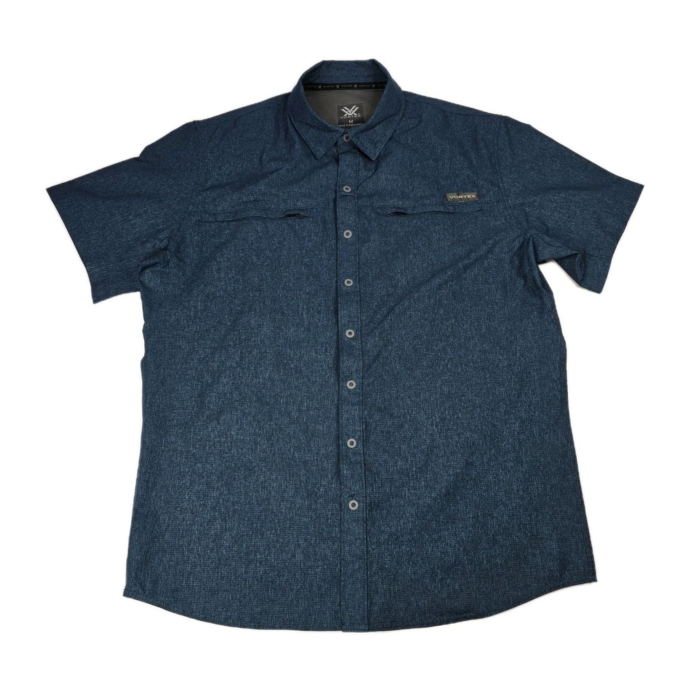 Vortex Optics Hammerstone Short Sleeve Shirt‎ Blue Men's M Technical Button-up